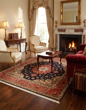 6' 8 x 6' 8 Tabriz Square Rug