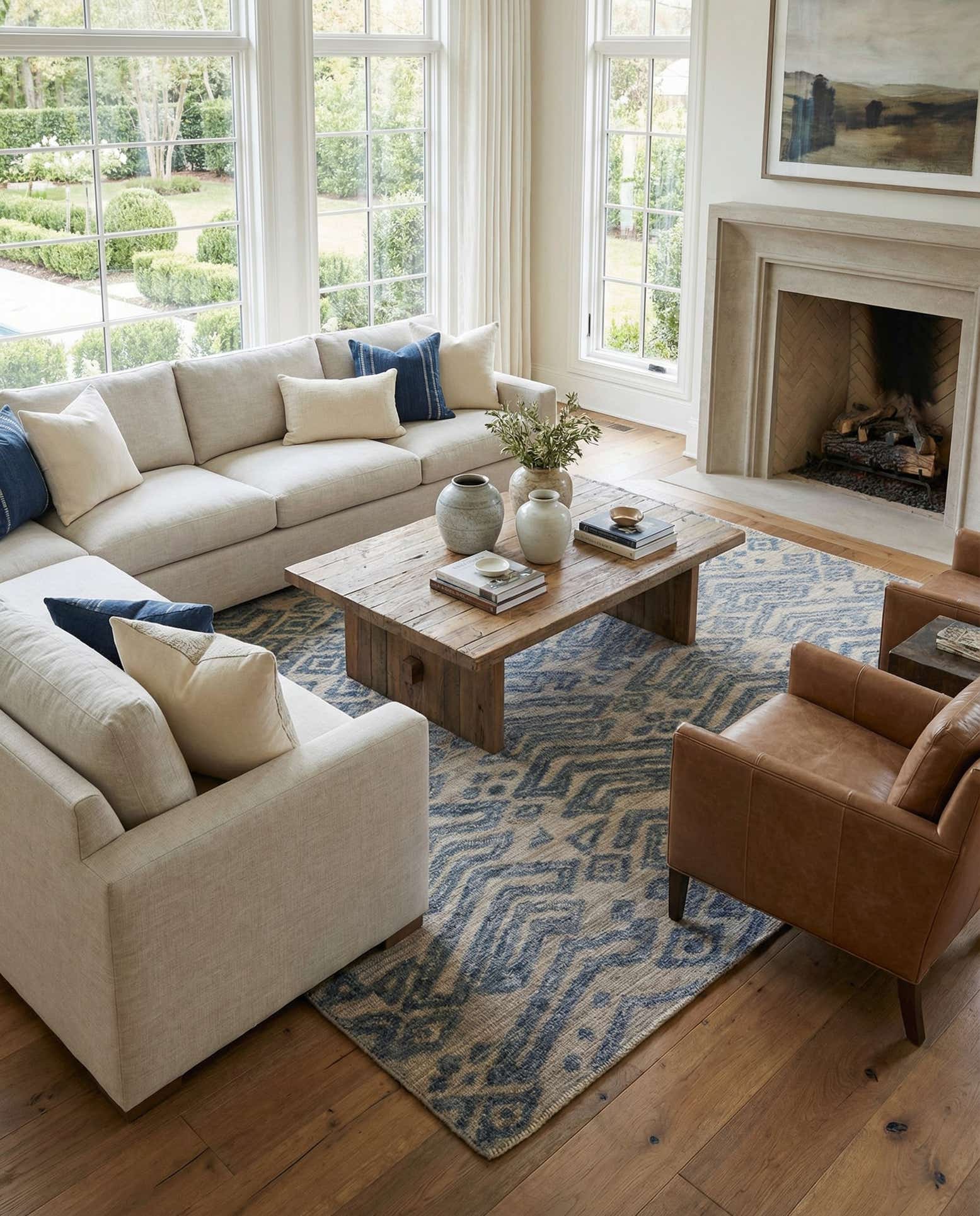 8' x 10' 1 Hand Knotted Darya Wool Rug