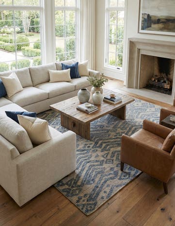 8' x 10' 1 Hand Knotted Darya Wool Rug