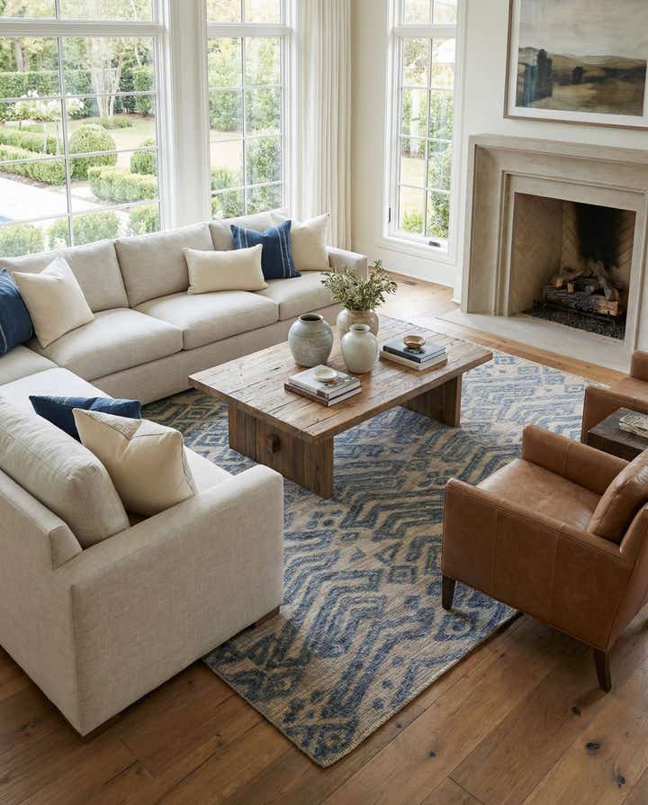 8' x 10' 1 Hand Knotted Darya Wool Rug