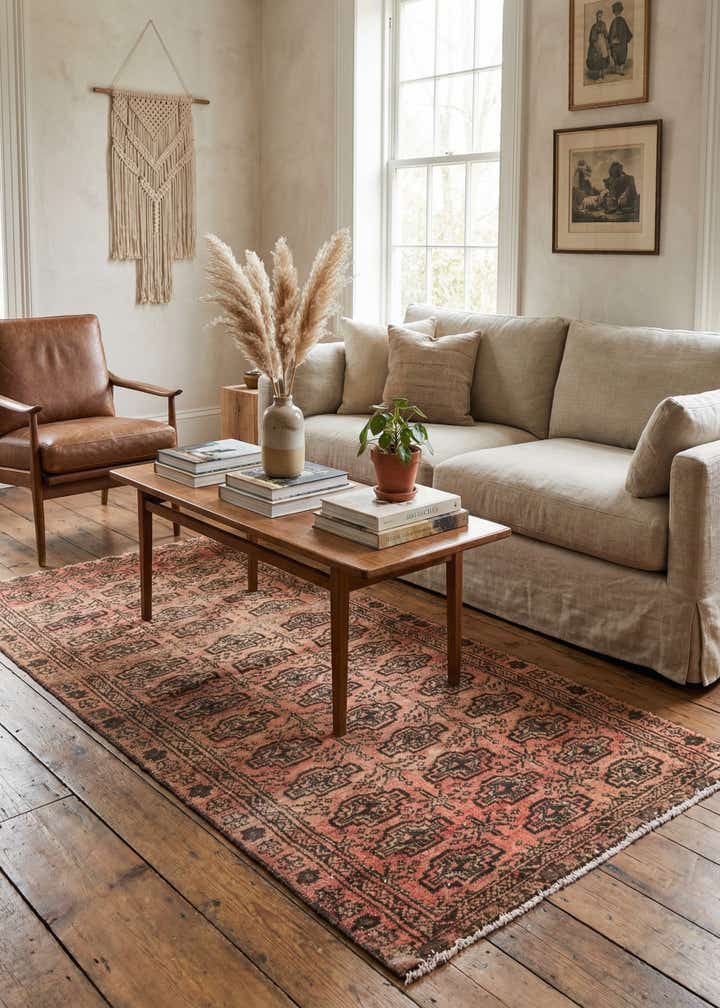 2' 9 x 6' 2 Hand Knotted Ultra Vintage Persian Wool Runner Rug