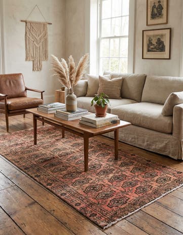 2' 9 x 6' 2 Hand Knotted Ultra Vintage Persian Wool Runner Rug