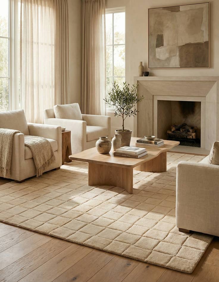 Detail image of 5' 9 x 7' 11  Hand Knotted Tibet Wool Rug