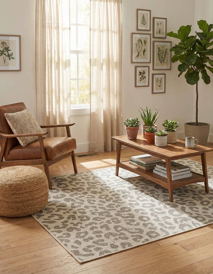 Detail image of  4' x 6'  Washable Safari Indoor / Outdoor Rug