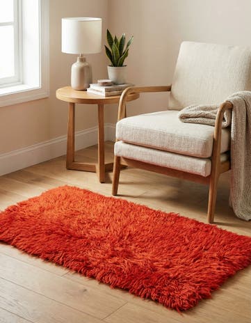 2' 1 x 4' 3 Hand Knotted Moroccan Wool Runner Rug