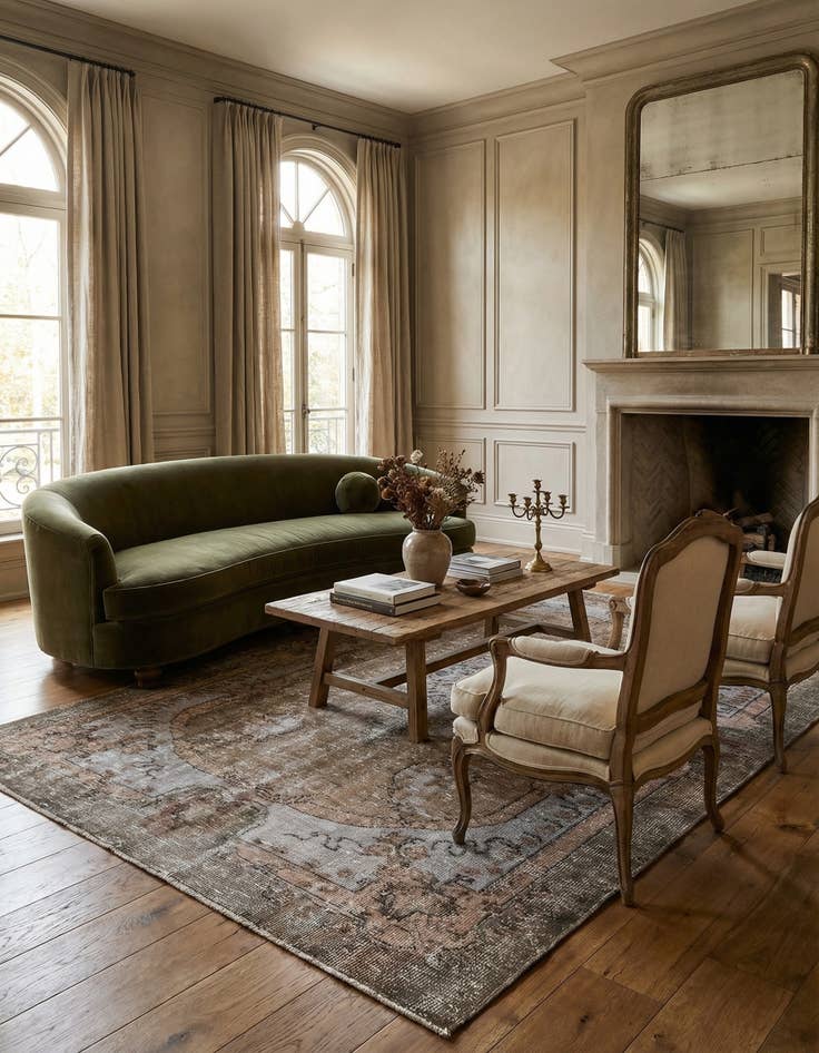 Detail image of 5' 7 x 9' 5 Ultra Vintage Wool Rug