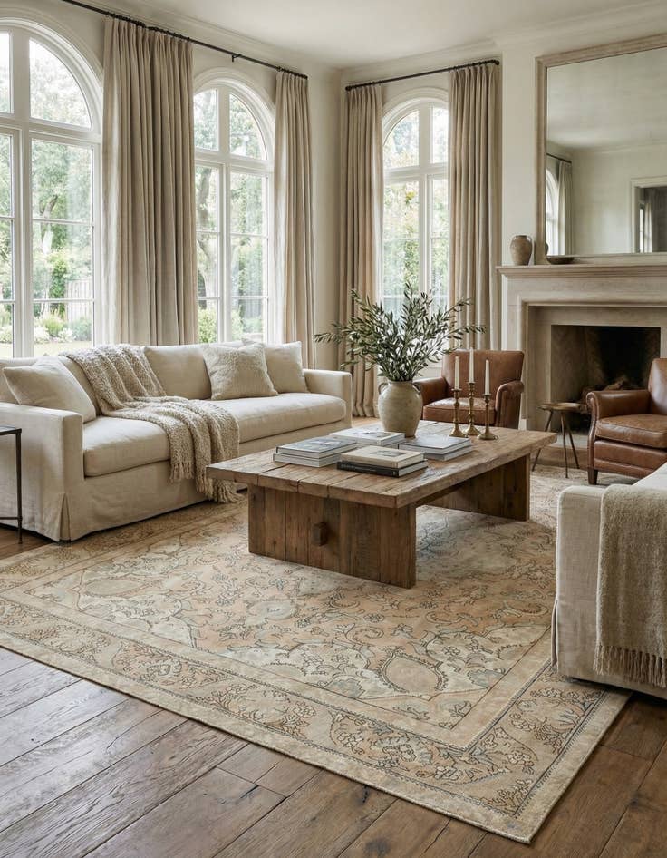 Detail image of 9' 4 x 12' 8 Hand Knotted Ultra Vintage Persian Wool Rug