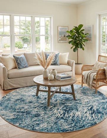 7' x 7' Oasis Round Rug