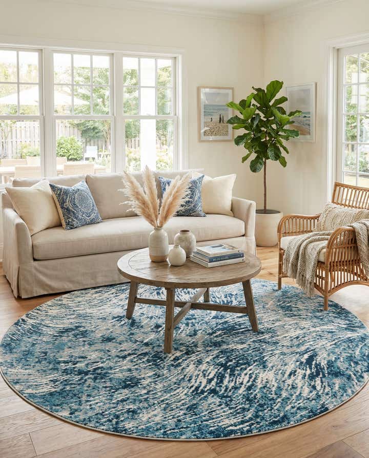 7' x 7' Oasis Round Rug