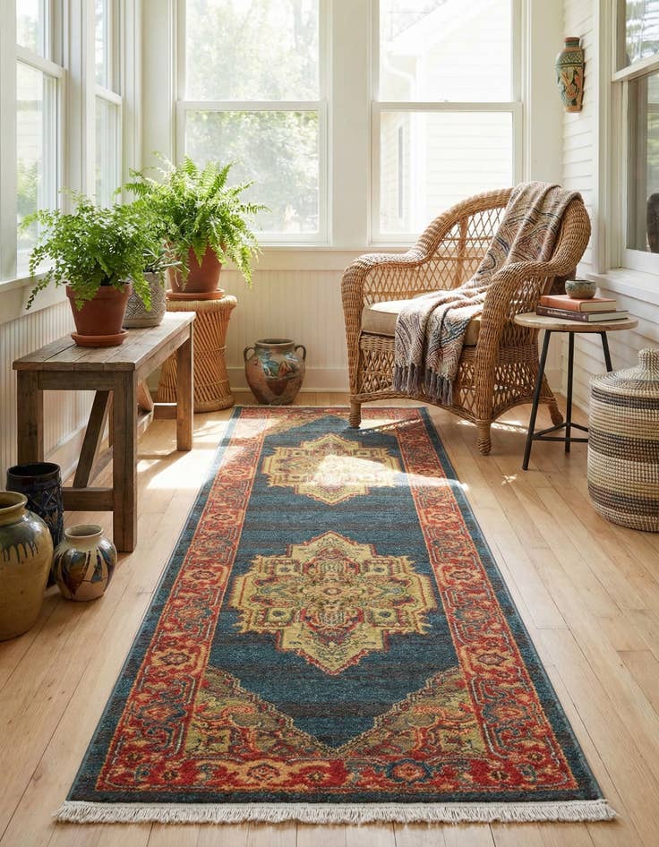 Detail image of 2' x 8' Serapi Runner Rug