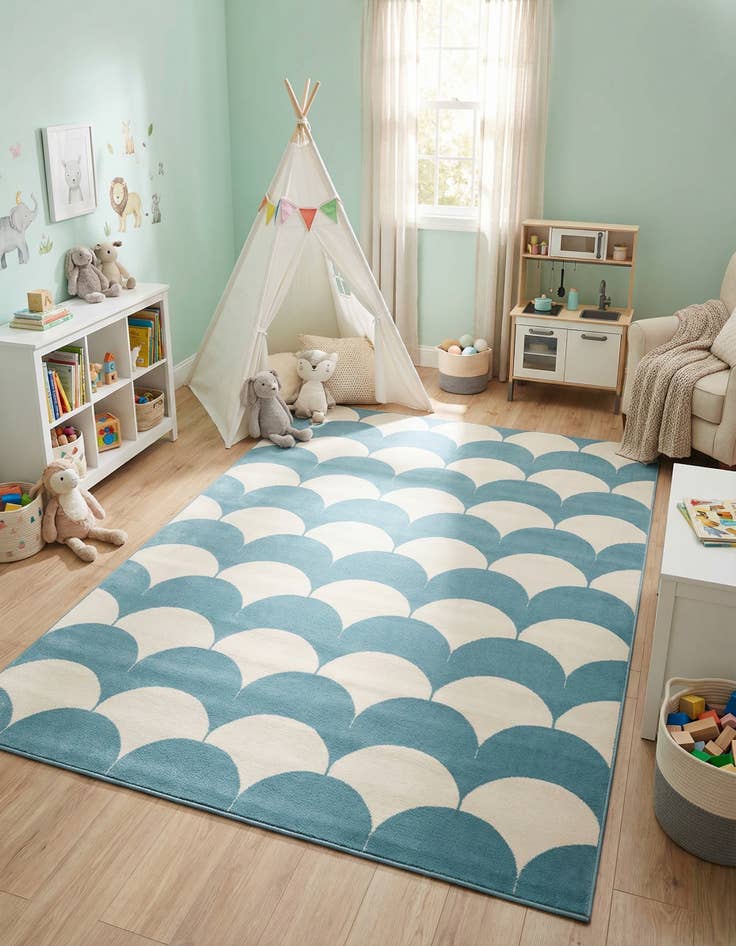 Detail image of 6' x 9' Whimsy Kids Rug