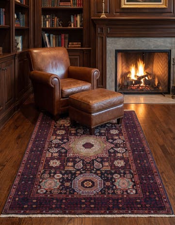4' x 5' 8 Hand Knotted Mamluk Ziegler Rug