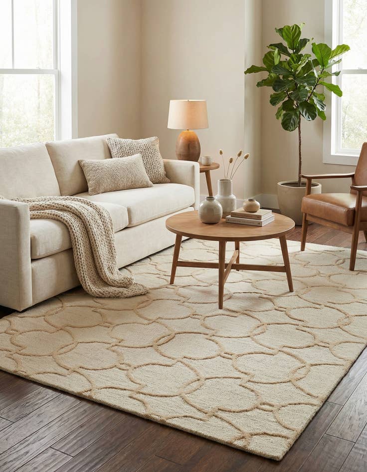 Detail image of 5' x 7' 6 Luna Wool Rug