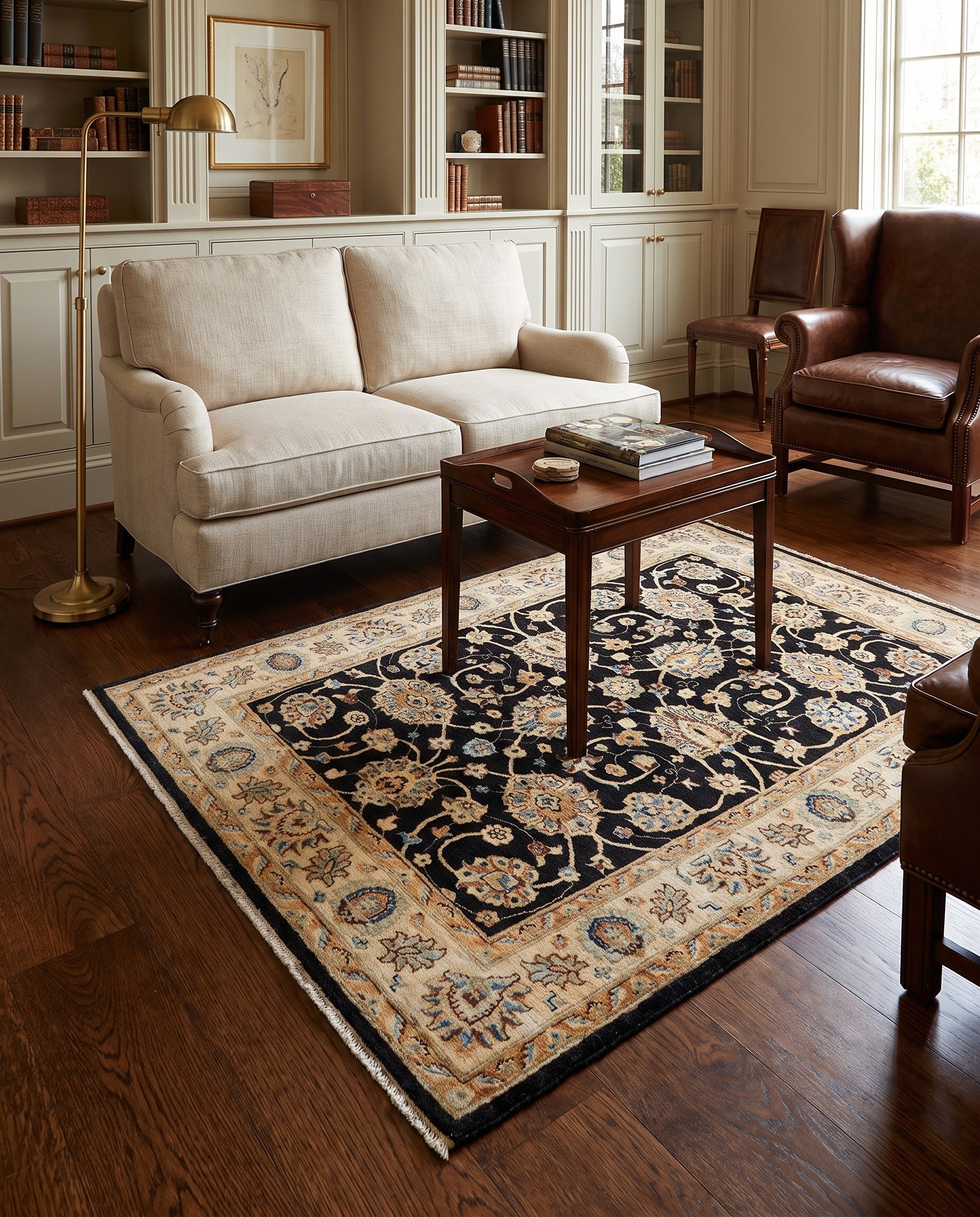 5' x 6' 6 Hand Knotted Ziegler Rug