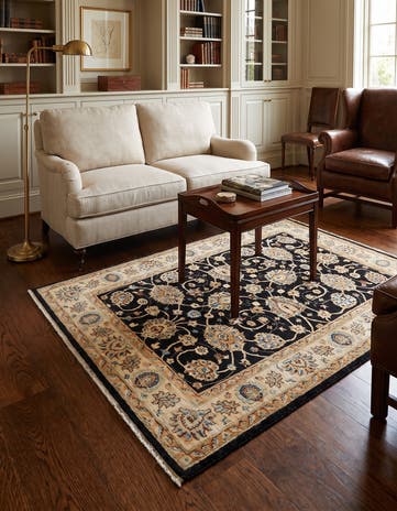 5' x 6' 6 Hand Knotted Ziegler Rug