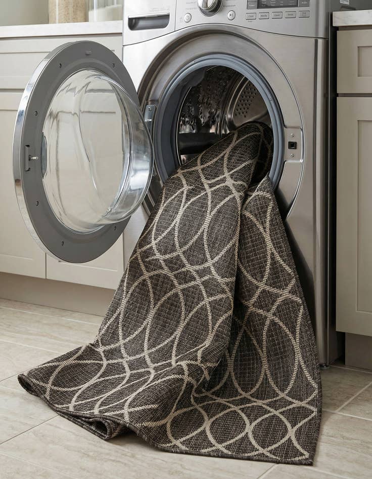 Detail image of 3' x 5' 3  Washable Trellis Indoor / Outdoor Rug