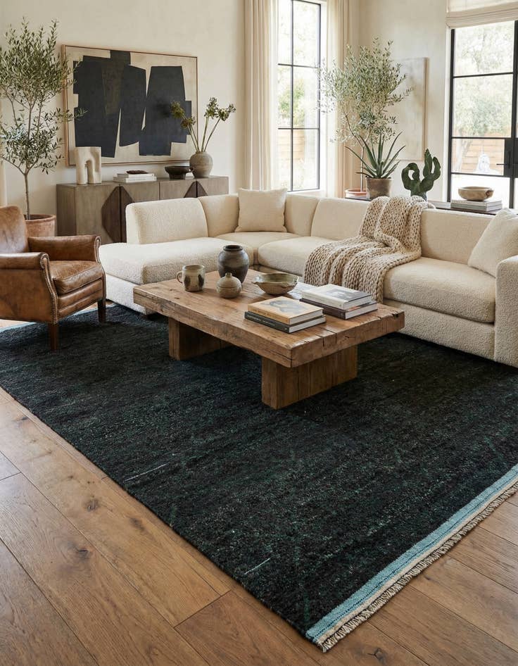 Detail image of 8' x 10' 7  Hand Knotted Moroccan Wool Rug