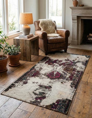 3' x 6' Hand Knotted Ultra Vintage Persian Wool Runner Rug