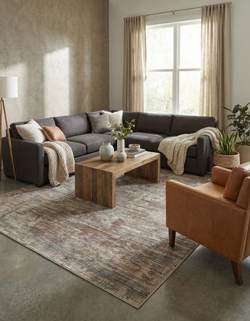 Spun Linen Beige Silta Rug