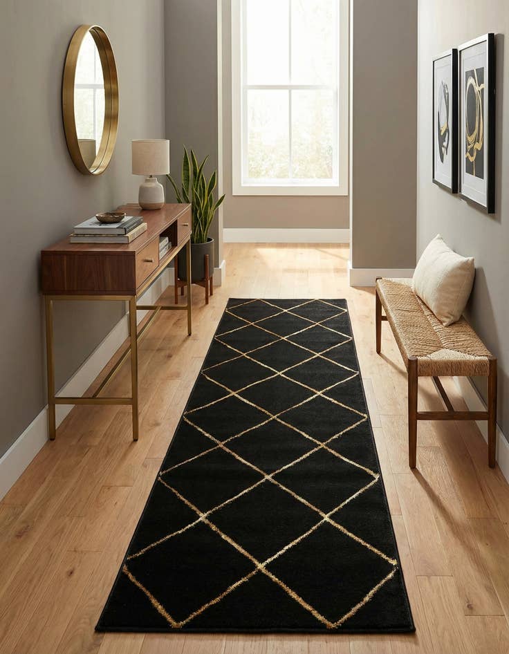 Detail image of 2' x 6' Vogue Geo Runner Rug