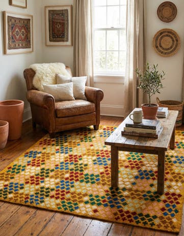 5' 2 x 6' 3 Hand Knotted Balouch Wool Rug