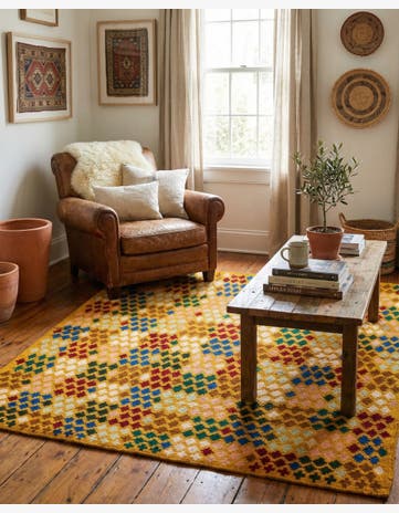 5' 2 x 6' 3 Hand Knotted Balouch Wool Rug