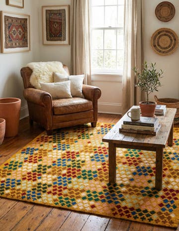 5' 2 x 6' 3 Hand Knotted Balouch Wool Rug