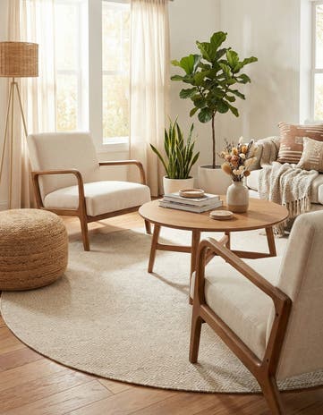7' 10 x 7' 10 Hand Woven Geo Trellis Flatweave Round Rug