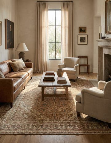 6' 10 x 10' Hand Knotted Ultra Vintage Persian Wool Rug