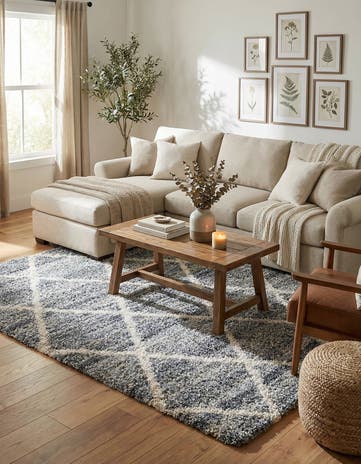 5' 3 x 7' 7 Athena Shag Rug