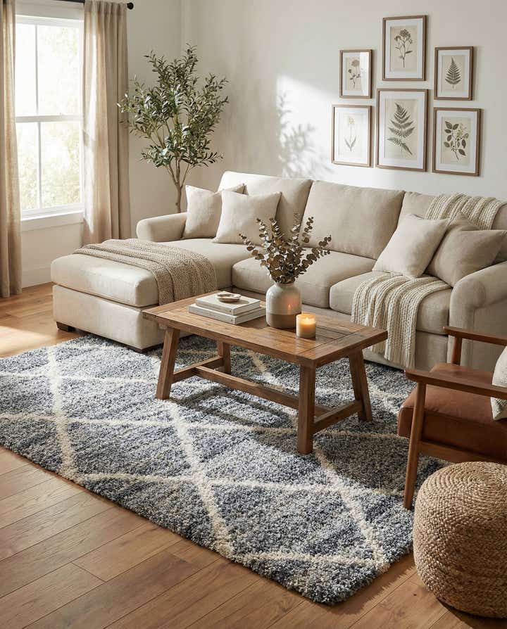 5' 3 x 7' 7 Athena Shag Rug
