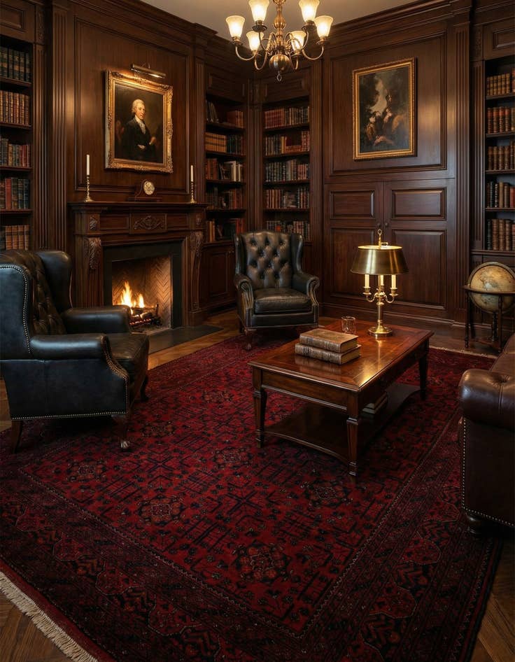 Detail image of 6' 8 x 9' 7  Hand Knotted Khal Mohammadi Wool Rug