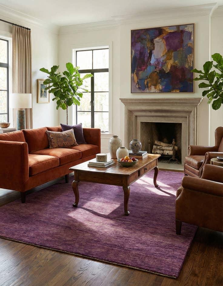 Detail image of  6' 7 x 10'  Hand Knotted Kashkuli Gabbeh Wool Rug