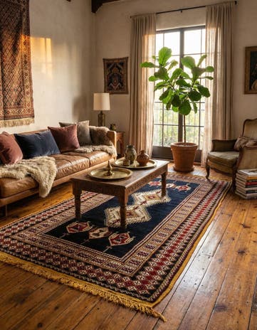 4' 11 x 8' 6 Berber Rug
