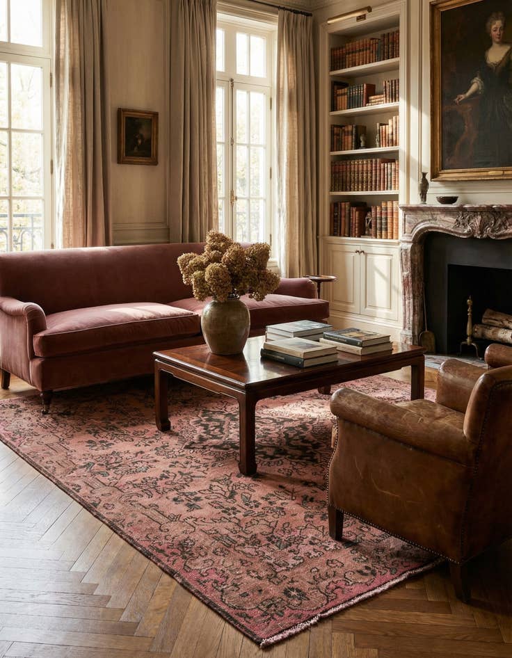 Detail image of 5' 1 x 8' 1 Vintage Royal Rug