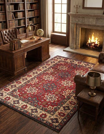 7' 6 x 9' 8 Hand Knotted Kazak Wool Rug