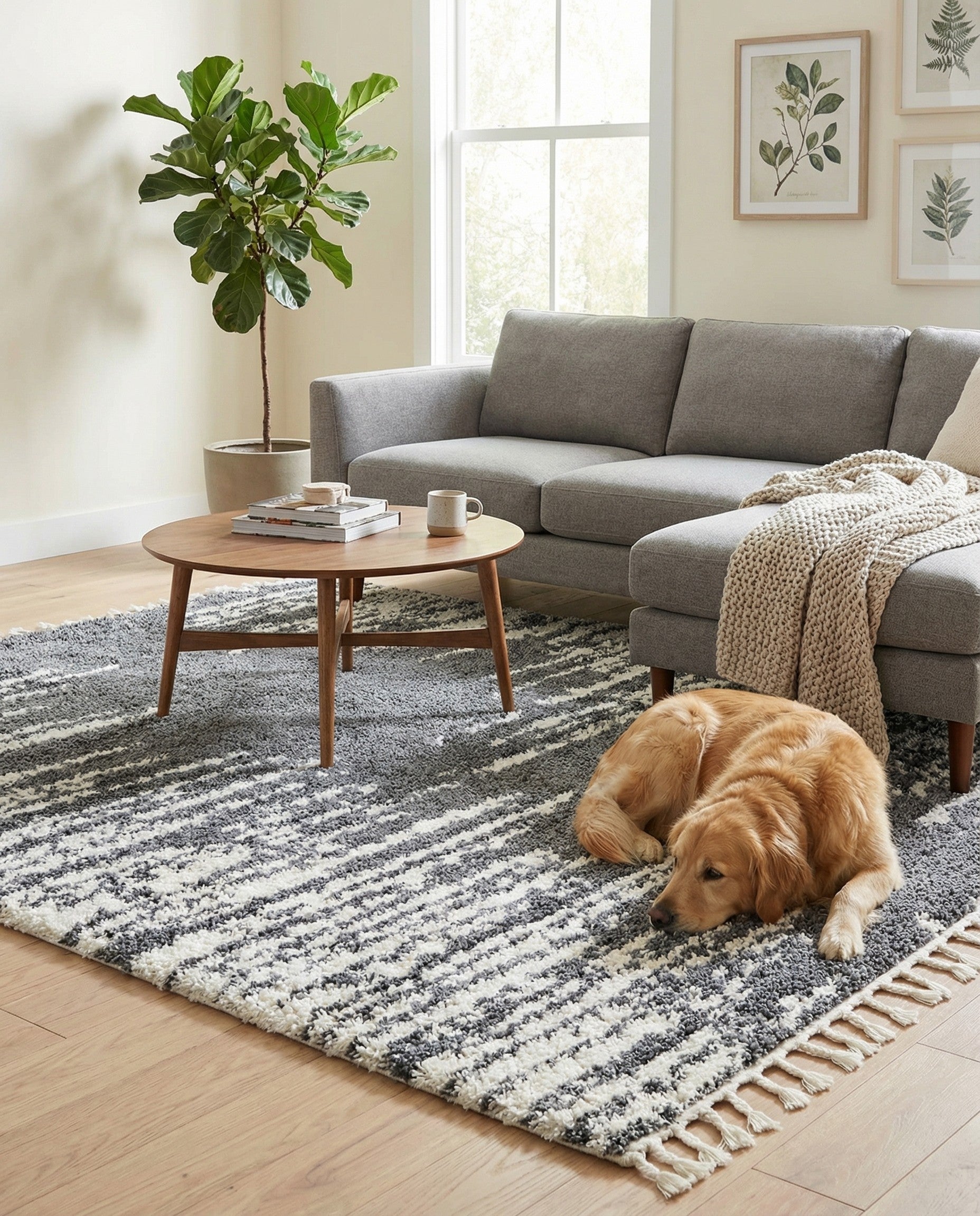  7' 10 x 7' 10 Serenity Shag Square Rug