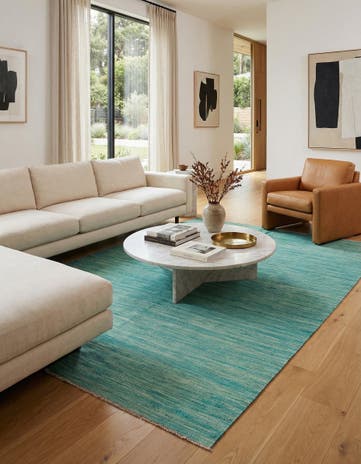 5' 7 x 8' Hand Woven Kilim Modern Wool Rug