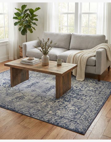 Dark Blue Eliza Rug