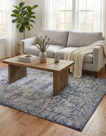 Dark Blue Eliza Rug