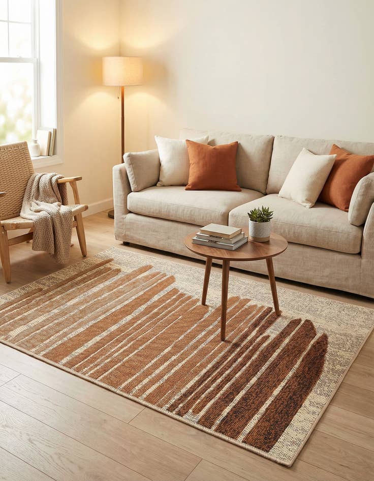 Detail image of  2' x 3'  Washable Modern Indoor / Outdoor Rug