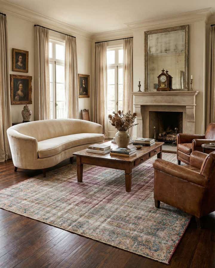 9' 7 x 12' 8 Hand Knotted Ultra Vintage Persian Wool Rug