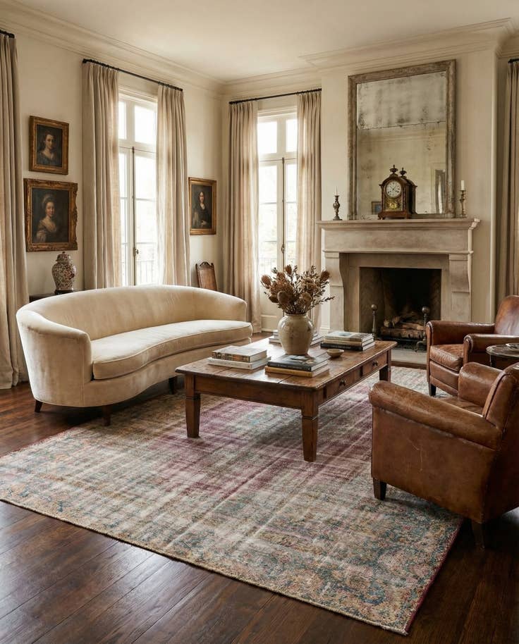 Detail image of 9' 7 x 12' 8 Hand Knotted Ultra Vintage Persian Wool Rug