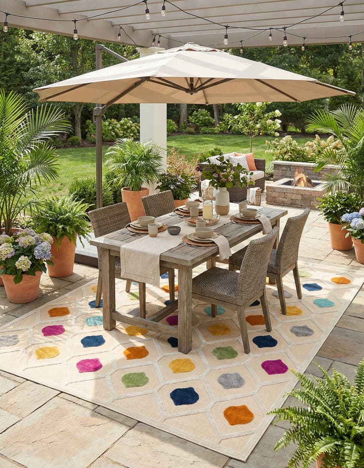 9' x 12' Easy-Clean Aruba Indoor / Outdoor ...