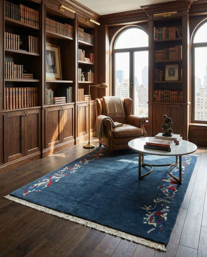 5' 7 x 8' Hand Knotted Nepal Wool Rug