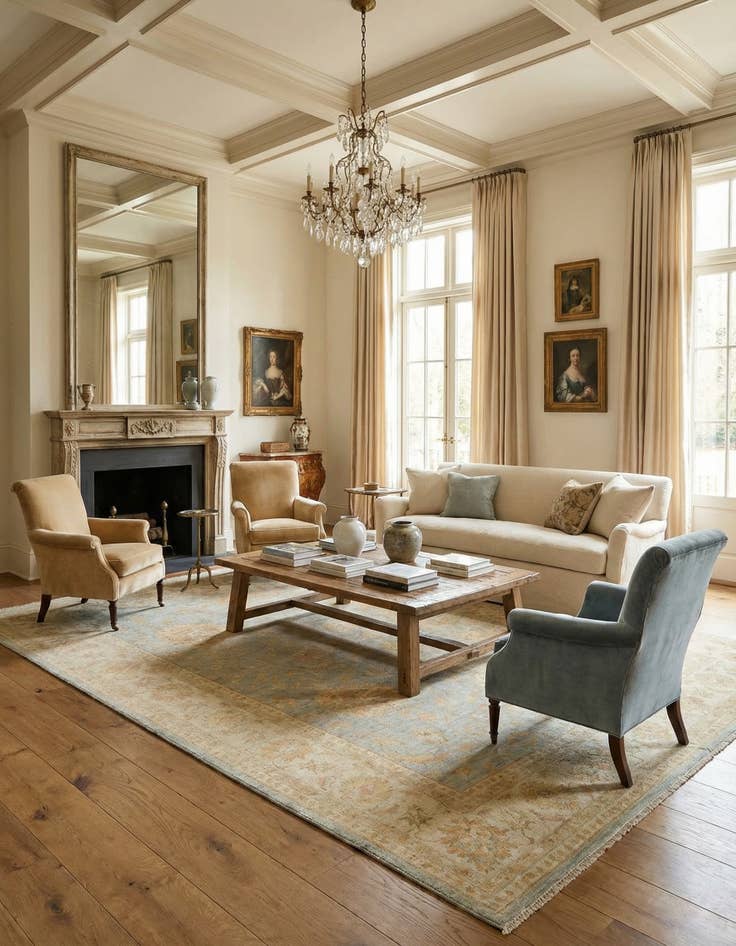 Detail image of 9' 10 x 12' 10 Kaizar Wool Rug