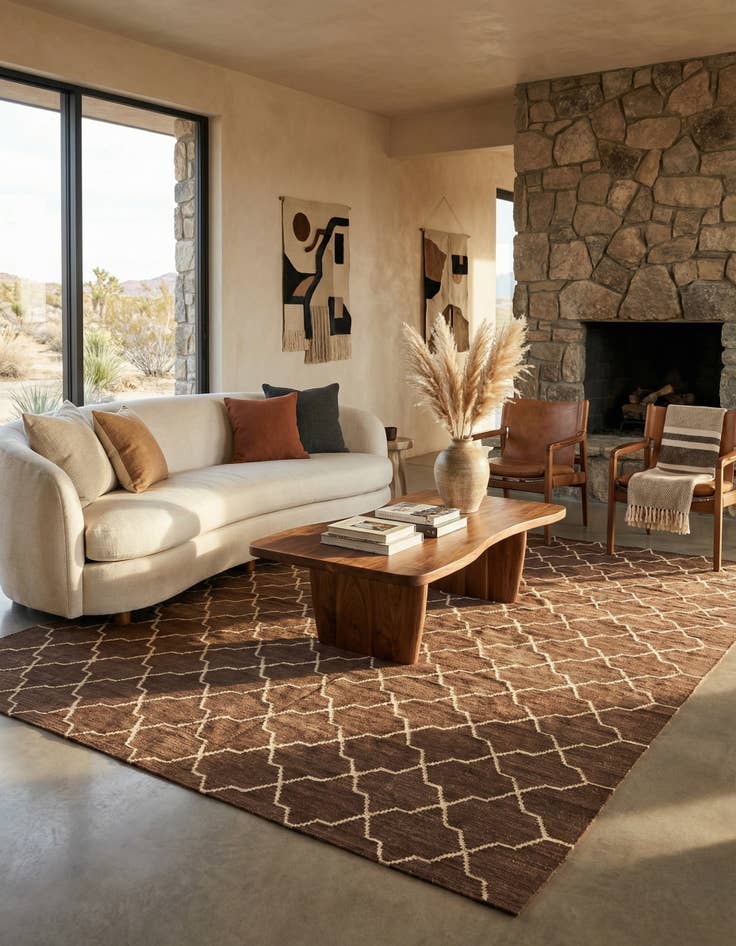 Detail image of 9' x 11' 2 Hand Woven Kilim Modern Wool Rug