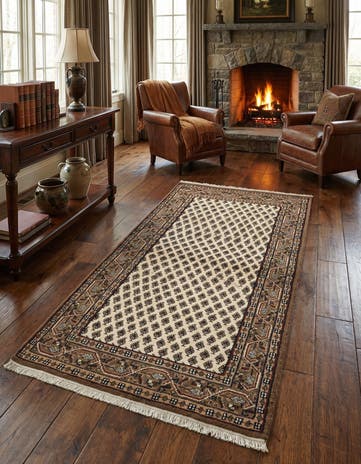 3' 1 x 5' 4 Hand Knotted Mir Wool Rug