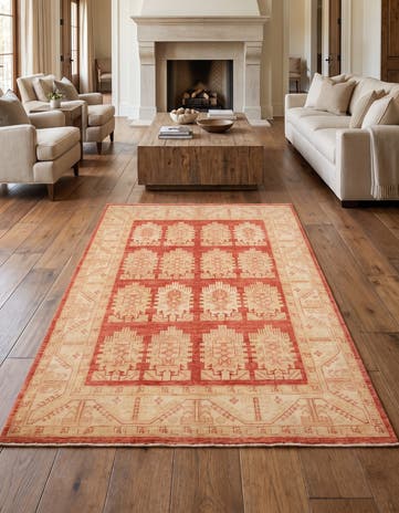 5' 7 x 8' 2 Hand Knotted Ziegler Rug