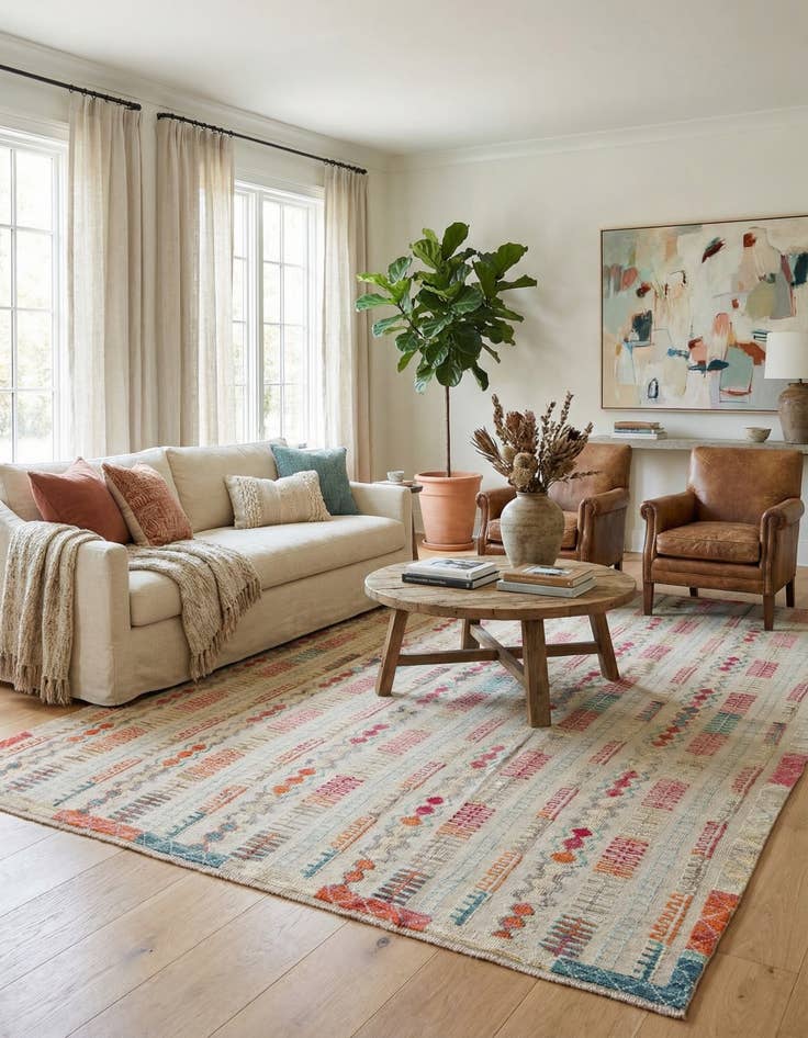 Detail image of  9' x 12' 2  Hand Knotted Darya Wool Rug